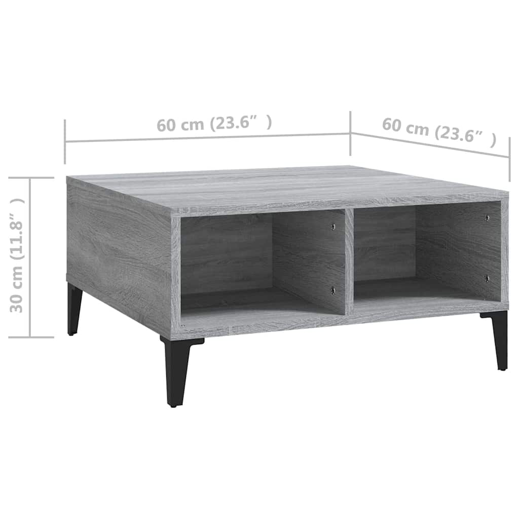 Coffee Table | Grey sonoma | Engineered wood, metal | Medium