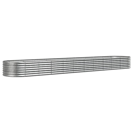 Garden Raised Bed | Silver | Powder-coated steel | Large | Durable