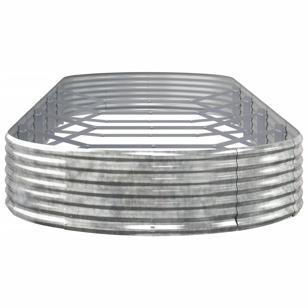Garden Raised Bed | Silver | Powder-coated steel | Large | Durable