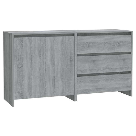 Sideboard | Set of 2 | Grey sonoma | Engineered wood | Sideboard