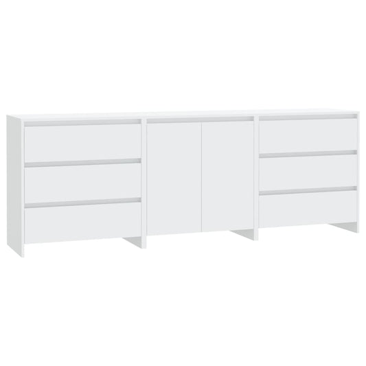 Sideboard | Set of 3 | White | Engineered wood | Medium | Sideboard