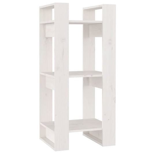 Book Cabinet | White | Solid pine wood | 41x35x91 cm | Book Cabinet