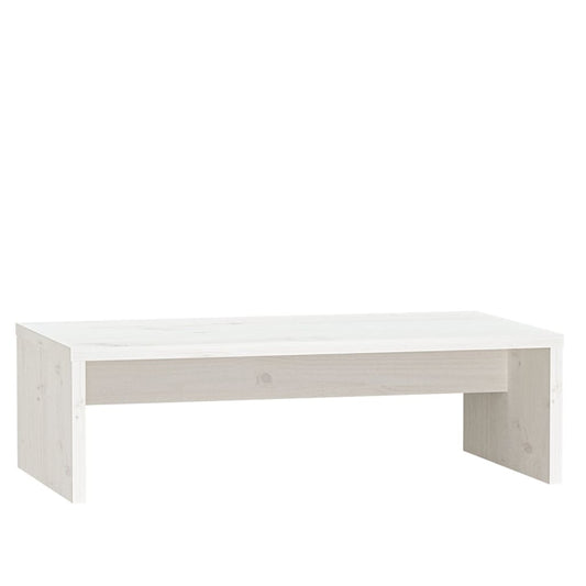 Monitor Stand | White | Solid Pine Wood | 50 cm x 27 cm x 15 cm