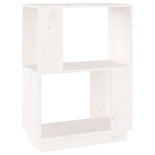 Book Cabinet | White | Solid Pine Wood | Medium | Book Cabinet