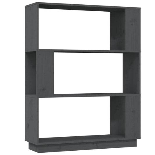 Book Cabinet | Grey | Solid pine wood | Medium | Book Cabinet