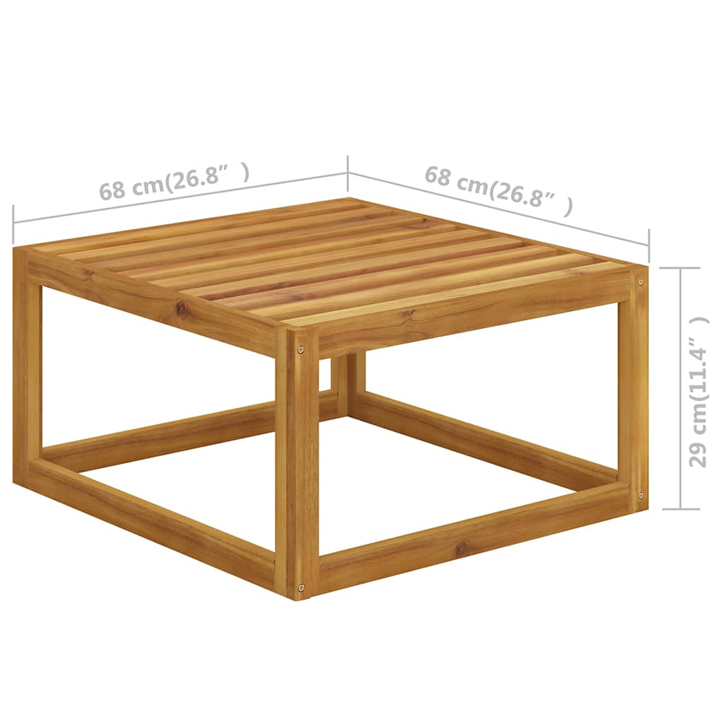 5 Piece Garden Lounge Set with Cushions Solid Wood Acacia