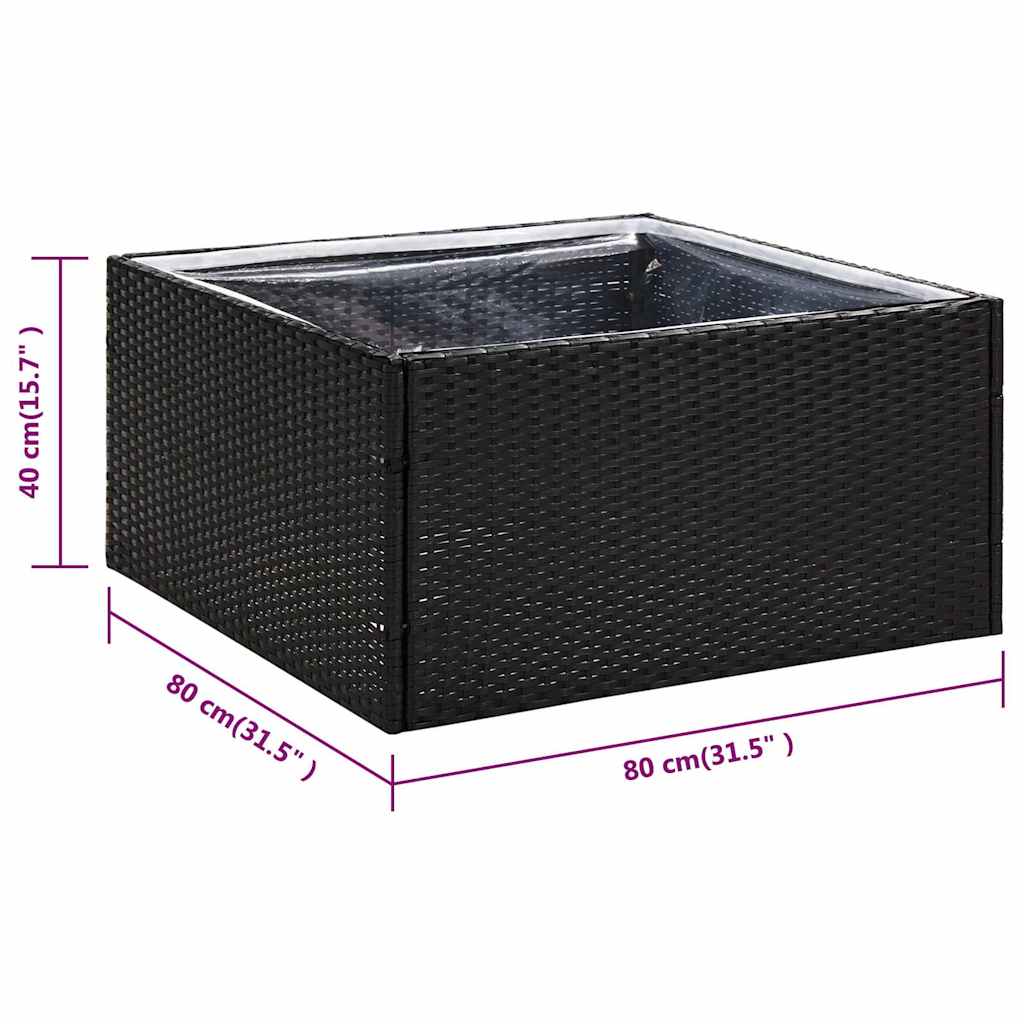 Garden Planter | Black and transparent