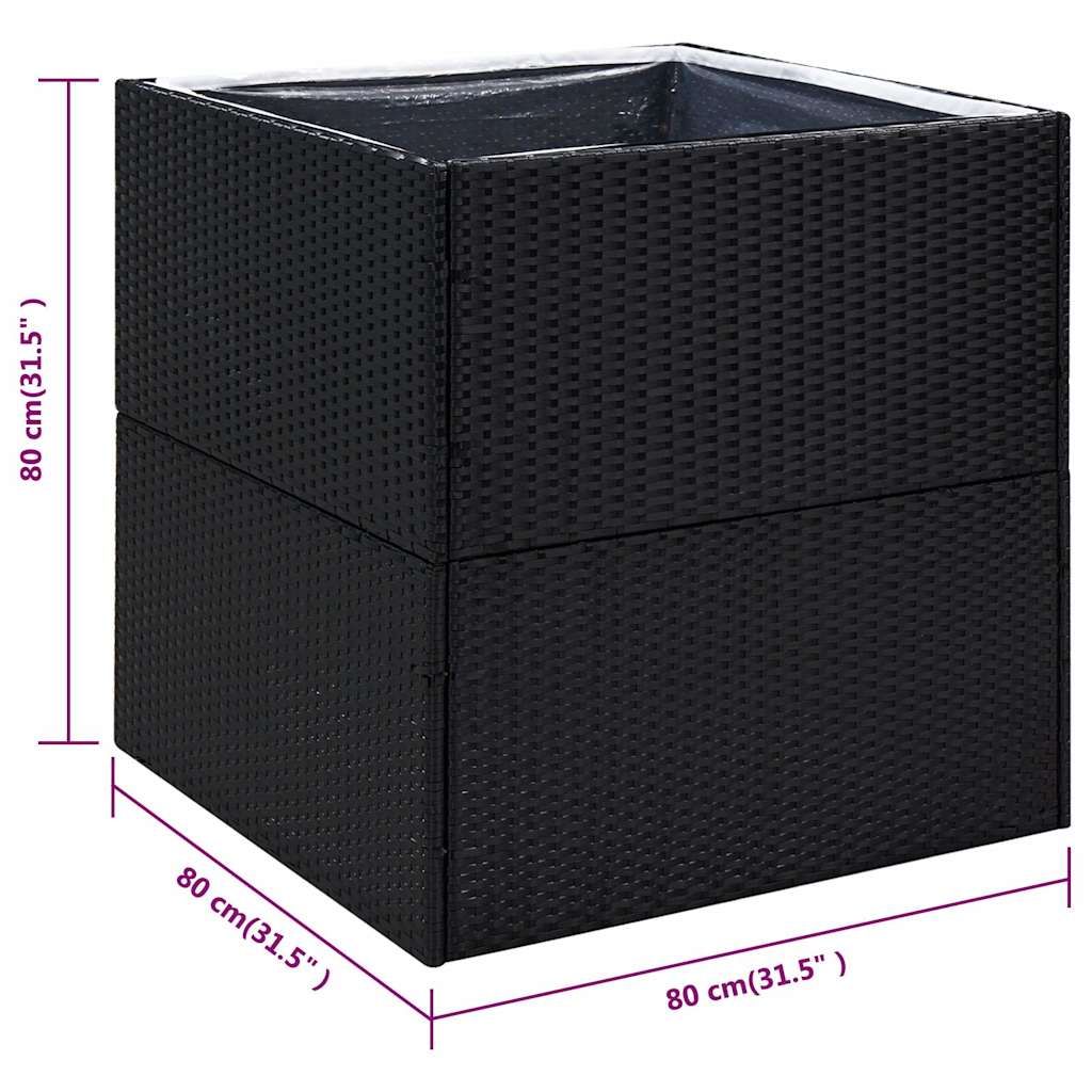 Garden Planter | Black and Transparent