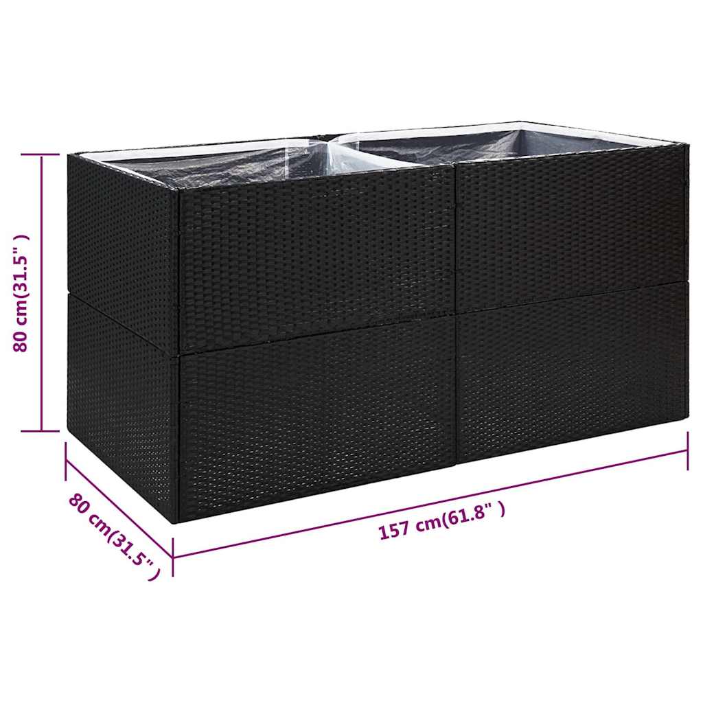 Garden Planter | Black and Transparent