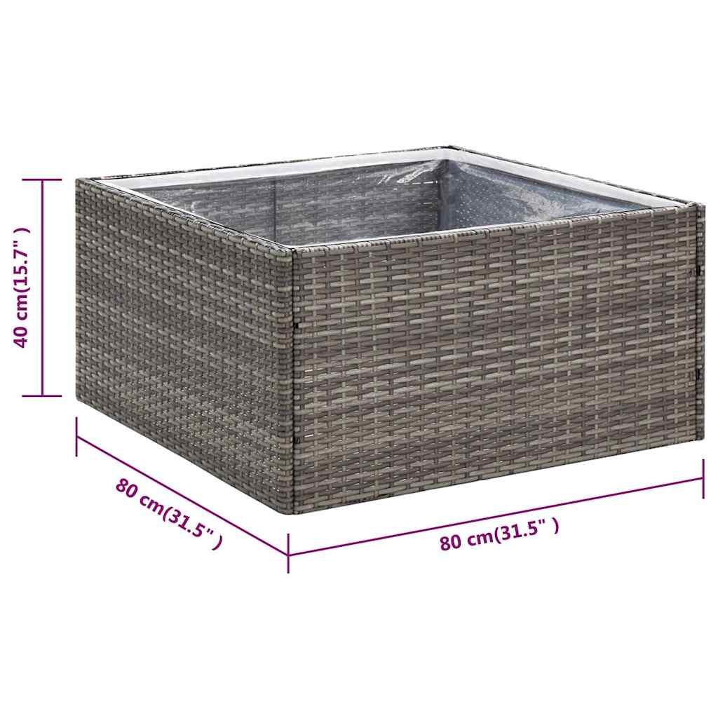 Garden Planter | Grey and transparent