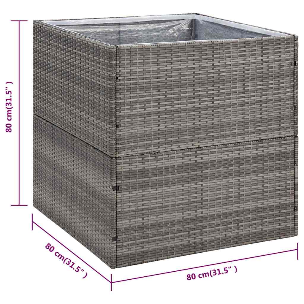 Garden Planter | Grey and transparent
