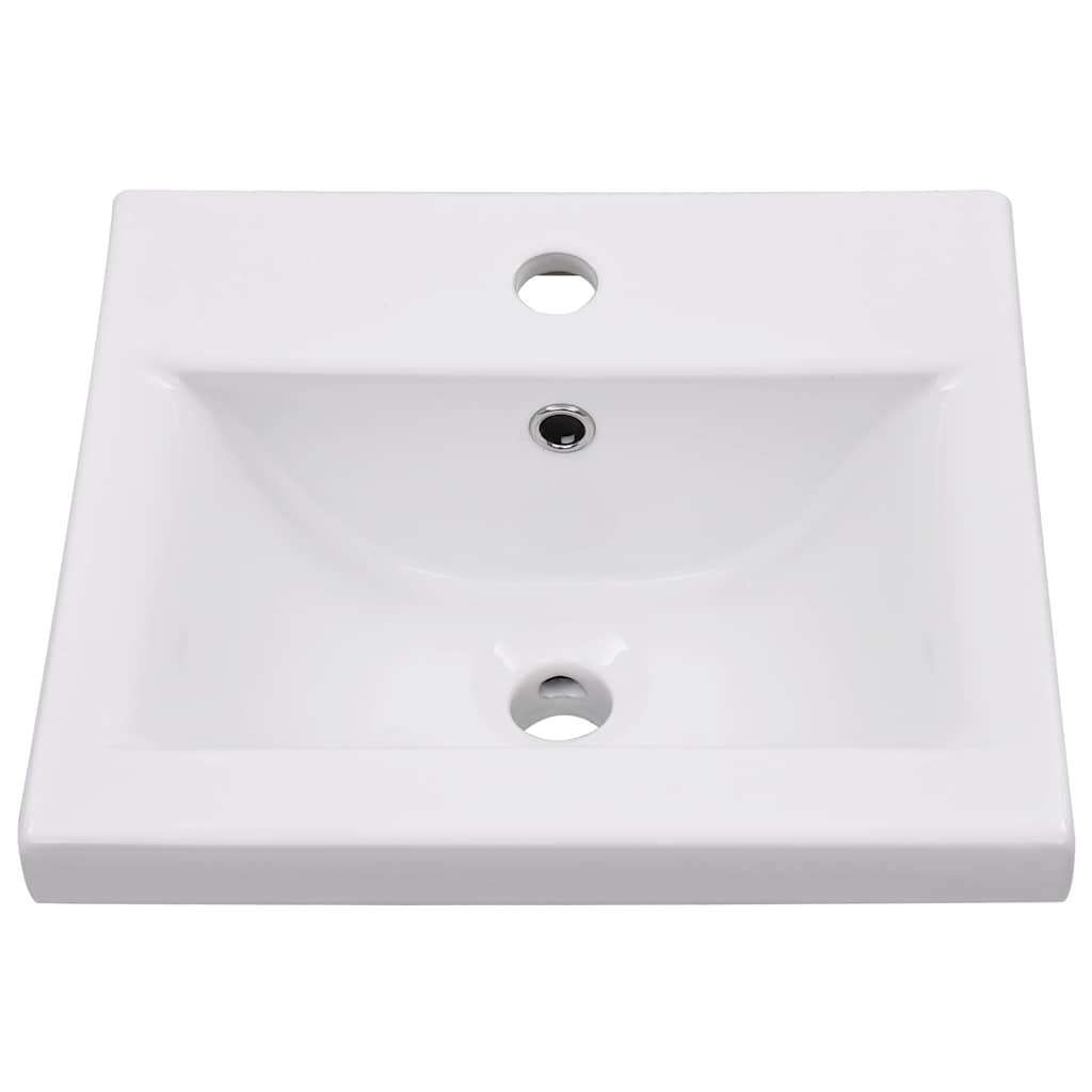 Sink Cabinet With Basin | White | Engineered wood | Compact
