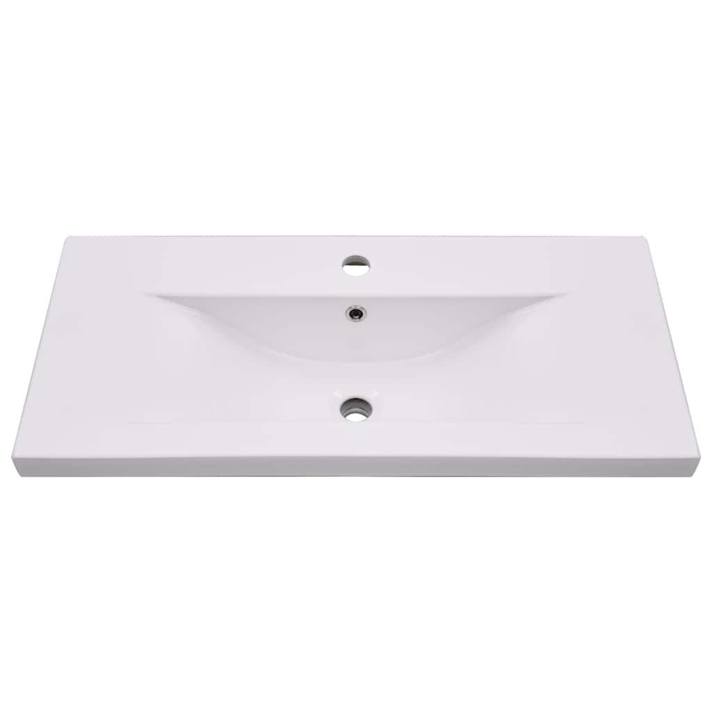 Sink Cabinet With Basin | White | Engineered wood, Ceramic | Medium