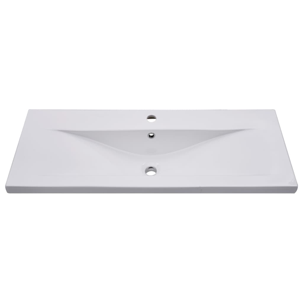 Sink Cabinet With Basin | Black, White | Engineered wood, Ceramic