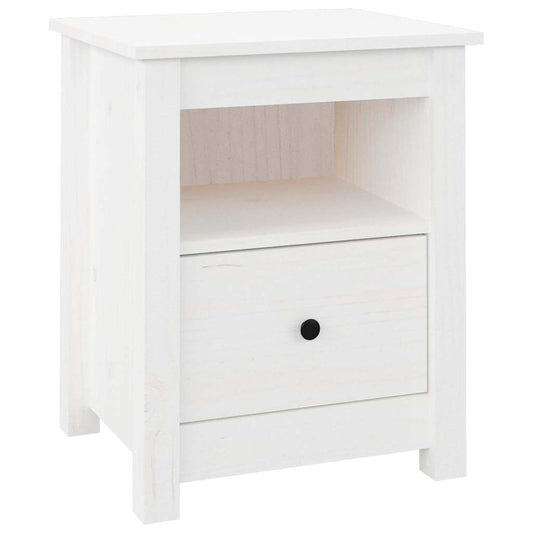 Bedside Cabinet | White | Solid pine wood | Medium | Bedside Cabinet