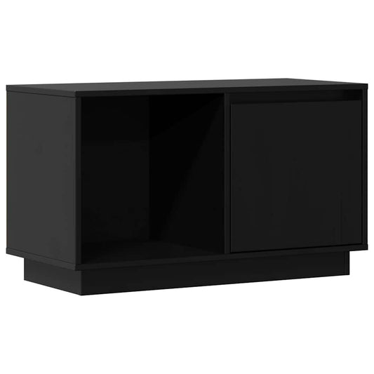 TV Cabinet | Black | Solid pine wood | Medium | TV Cabinet | Rectangular