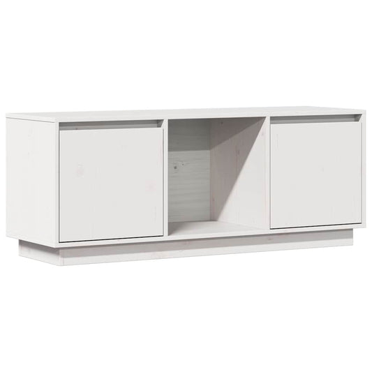 TV Cabinet | White | Solid Pine Wood | Medium | TV Cabinet | Rectangular