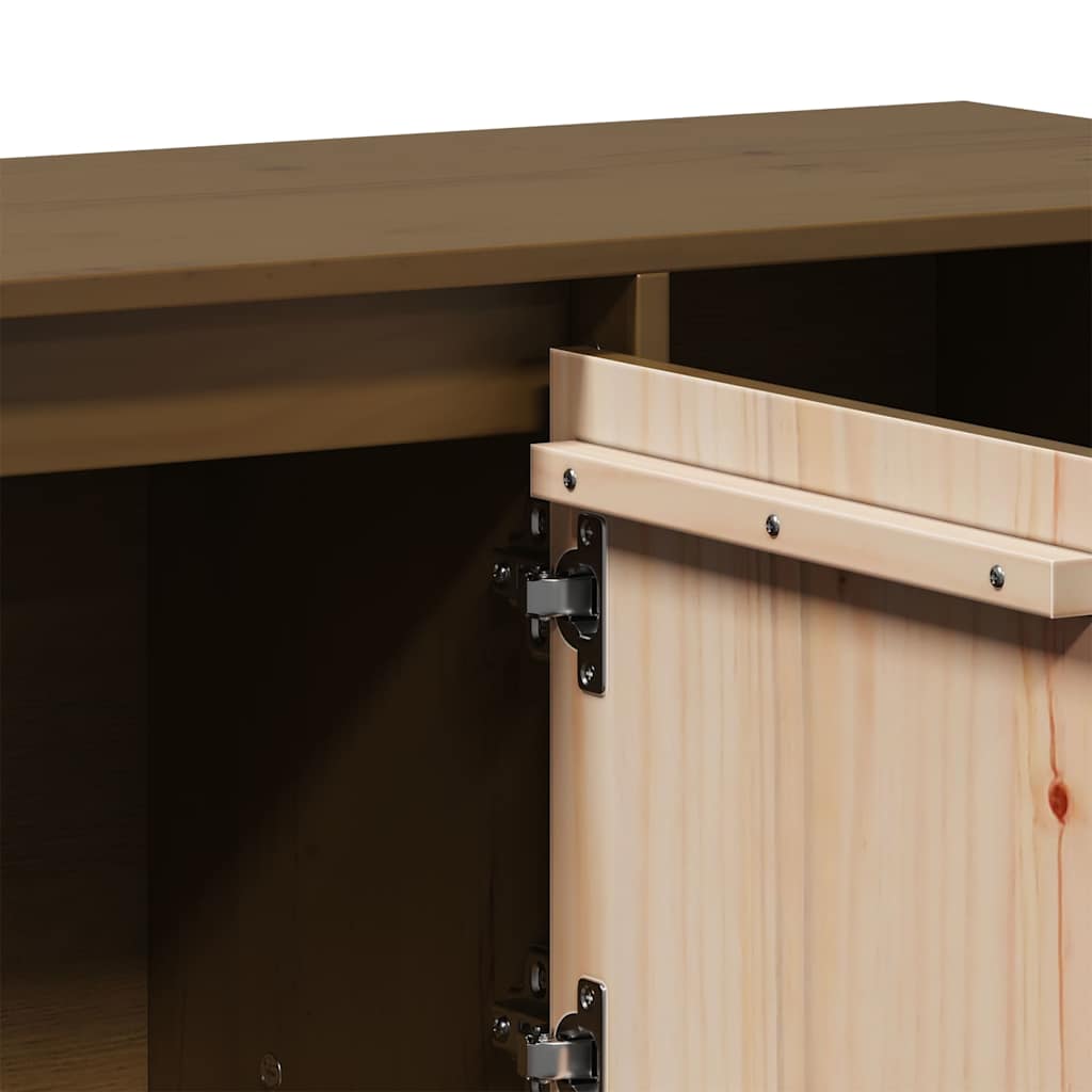 Sideboard | Honey brown | Solid pine wood | Medium | Cabinet