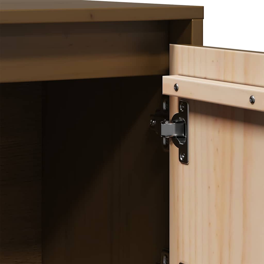 Highboard | Honey brown | Solid pine wood | Medium | Highboard