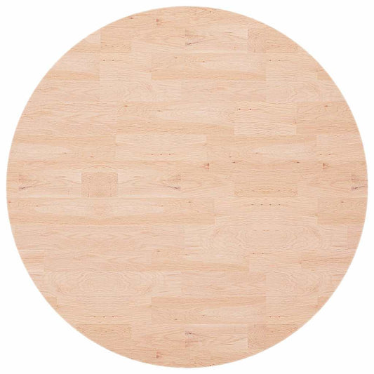 Round Table Top ??90x1.5 cm Solid Wood Oak