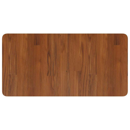 Bathroom Countertop Dark Brown 80x40x1.5cm Treated Solid Wood