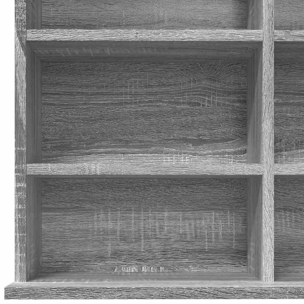 CD Cabinet Grey Sonoma 102x23x177,5 cm Engineered Wood