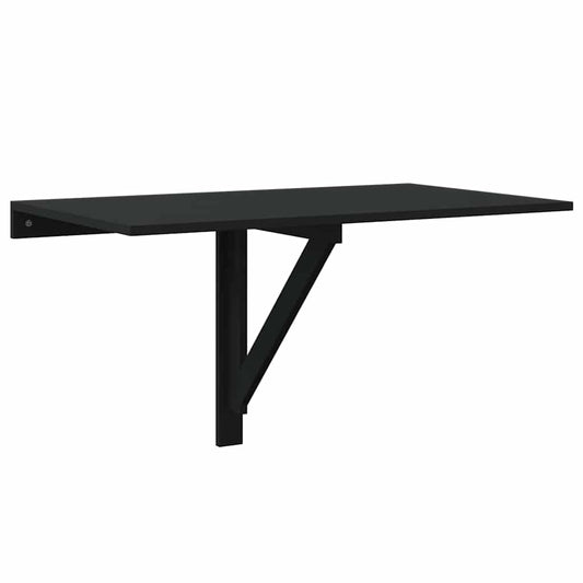 Folding Wall Table Black 100x60x56 cm Engineered Wood