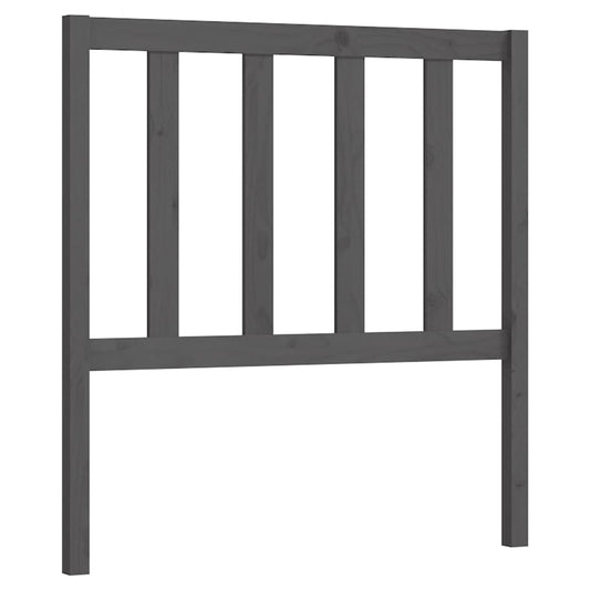 Bed Headboard | Grey | Solid Pine Wood | Standard | Durable