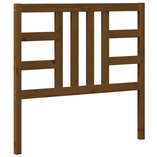 Bed Headboard Honey Brown 106x4x100 cm Solid Wood Pine