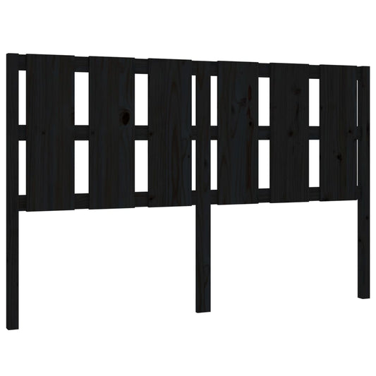 Bed Headboard | Black | Solid Pine Wood