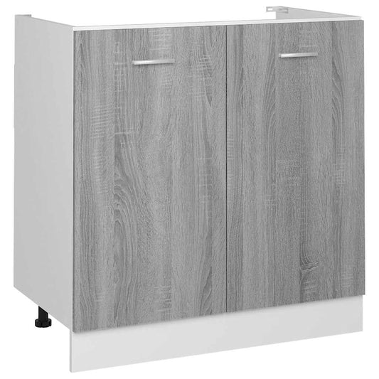Sink Bottom Cabinet Lyon Grey Sonoma 80x46x81.5 cm Engineered Wood