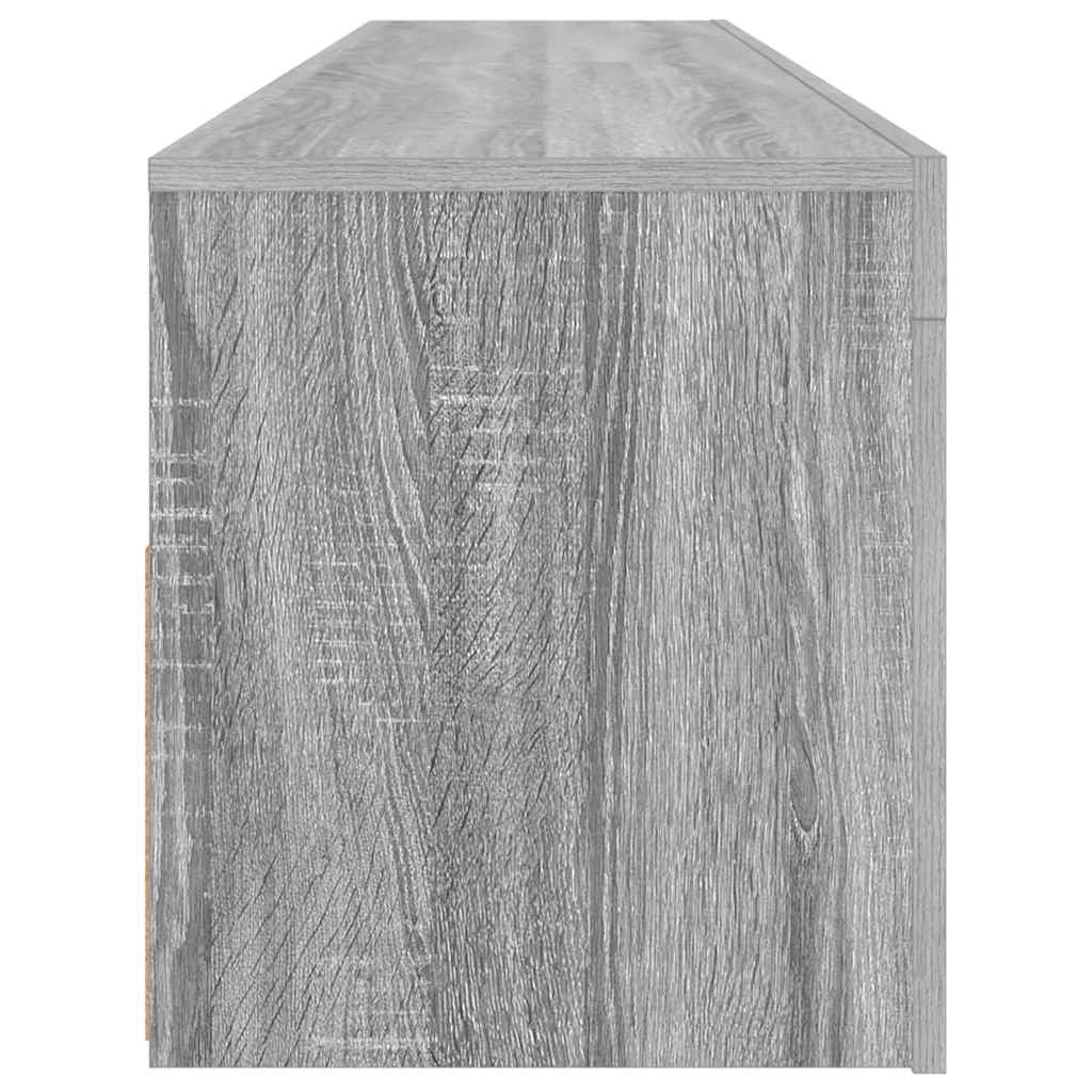 TV Cabinet with LED Lights Grey Sonoma 120x35x40 cm