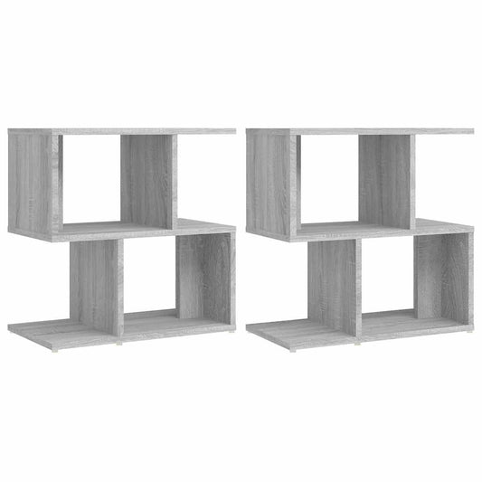 Bedside Cabinets 2 pcs Grey Sonoma 50x30x51,5 cm Engineered Wood
