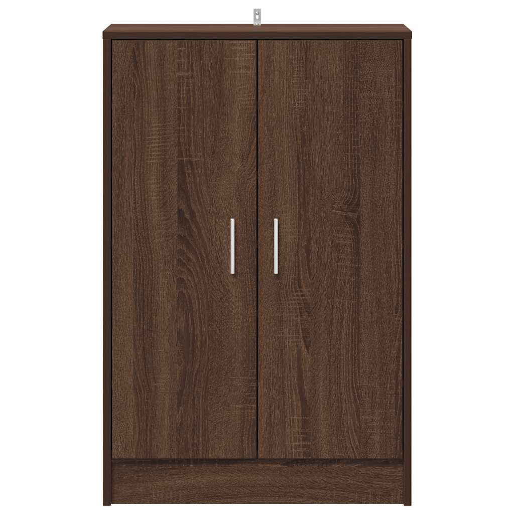 Shoe Cabinet Brown Oak 60x35x92 cm Engineered Wood