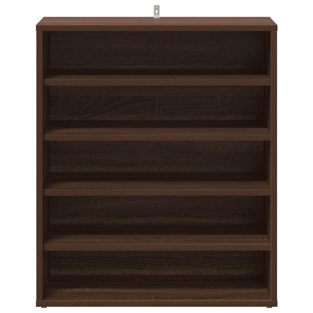 Shoe Cabinet Brown Oak 60x35x70 cm Engineered Wood