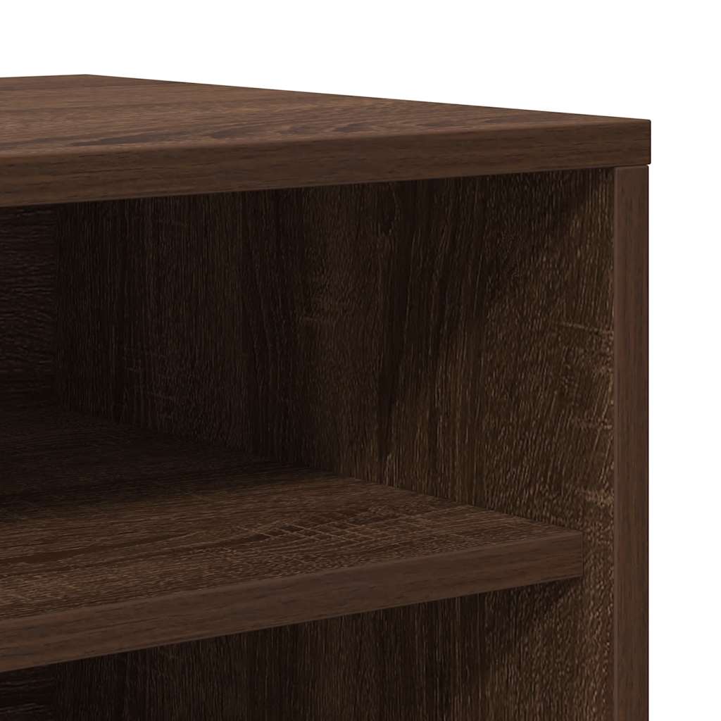 Shoe Cabinet Brown Oak 60x35x70 cm Engineered Wood