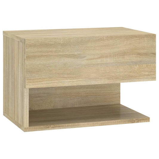 810959 vidaXL Wall-mounted Bedside Cabinet Sonoma Oak