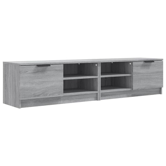 2 Piece TV Cabinet Set Grey Sonoma 80x35x36,5 cm Engineered Wood