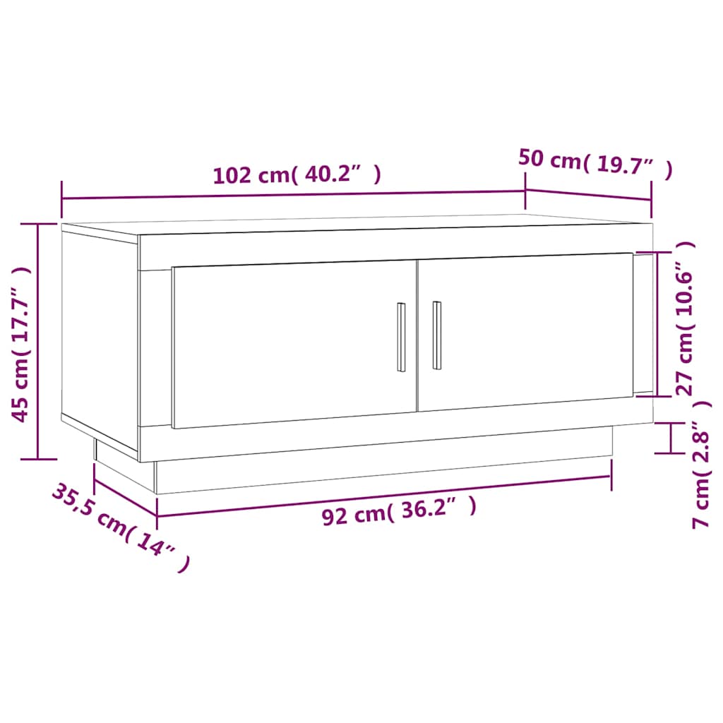 Coffee Table | Brown Oak | Engineered Wood | Medium | Coffee Table