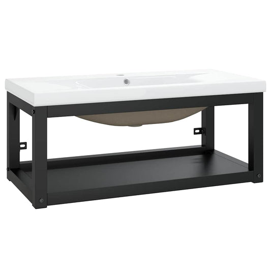 Washbasin Frame With Basin | Black and White