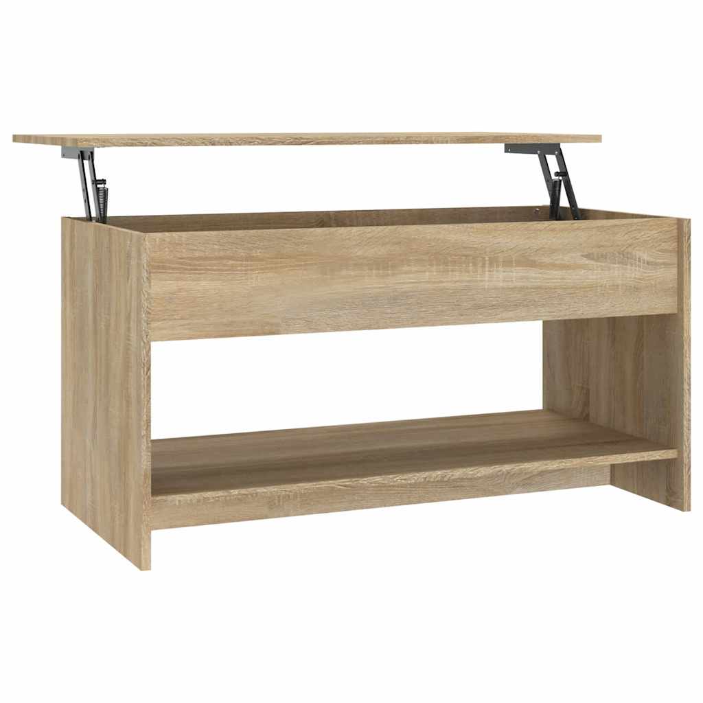 809650 vidaXL Coffee Table Sonoma Oak 102x50x52,5 cm Engineered Wood