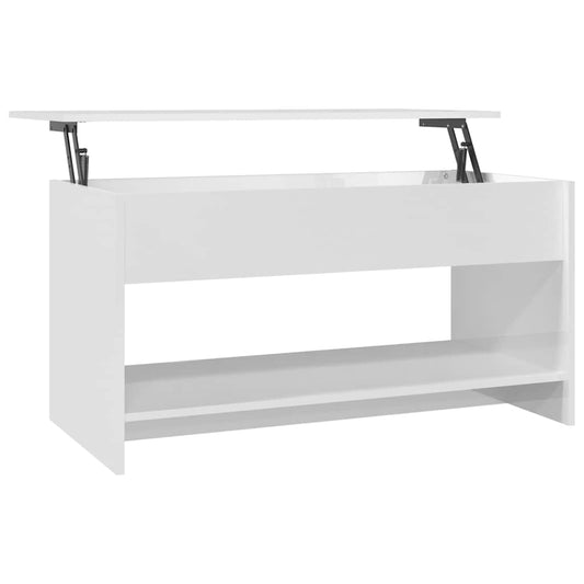 Coffee Table | High gloss white | Engineered wood | Medium | Coffee Table