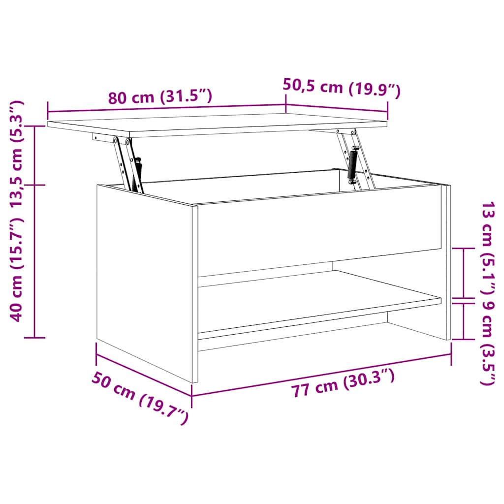 Coffee Table | Concrete Grey | Engineered Wood | Medium | Coffee Table