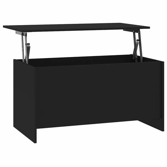 Coffee Table | Black | Engineered Wood | 102x55.5x52.5 cm