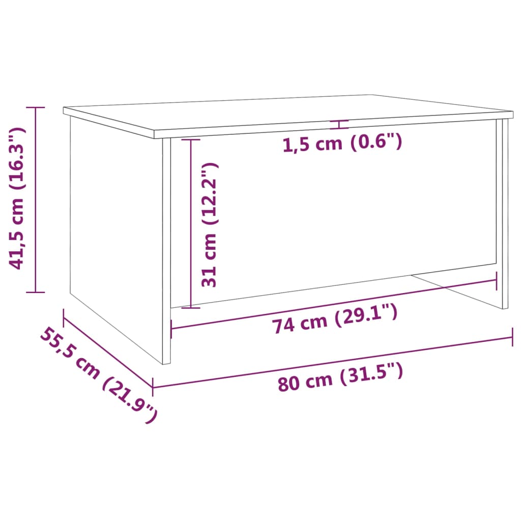 Coffee Table | White | Engineered wood | Standard | Coffee Table