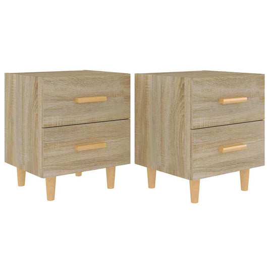 Bed Cabinet | Set of 2 | Sonoma oak | Engineered wood | Small