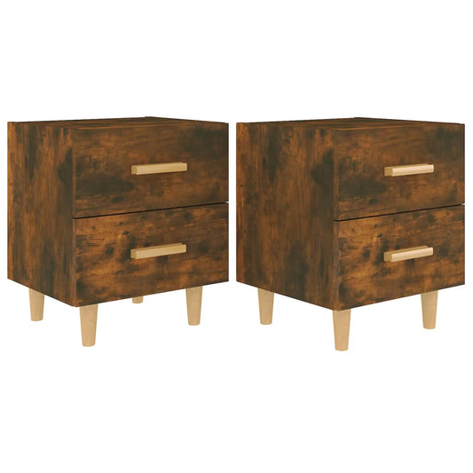 Bed Cabinet | Set of 2 | Smoked Oak