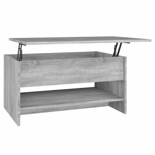 Coffee Table | Grey Sonoma | Engineered Wood | Medium | Height-Adjustable