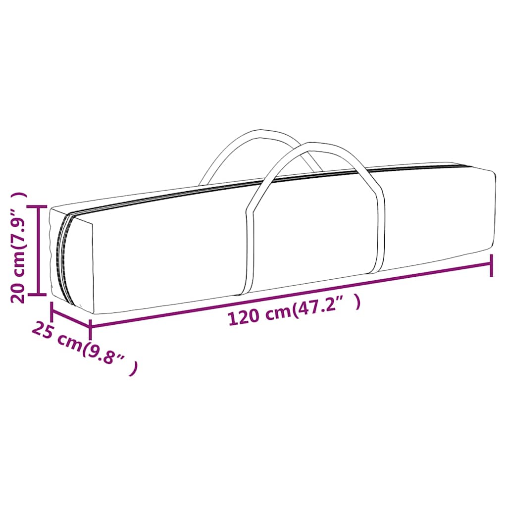 Party Tent | White | 210D Oxford fabric with silver coating, Steel