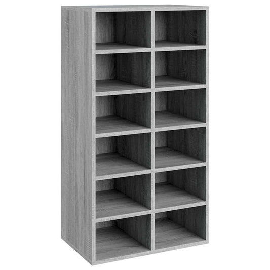Shoe Rack Grey Sonoma 54x34x100.5 cm Engineered Wood